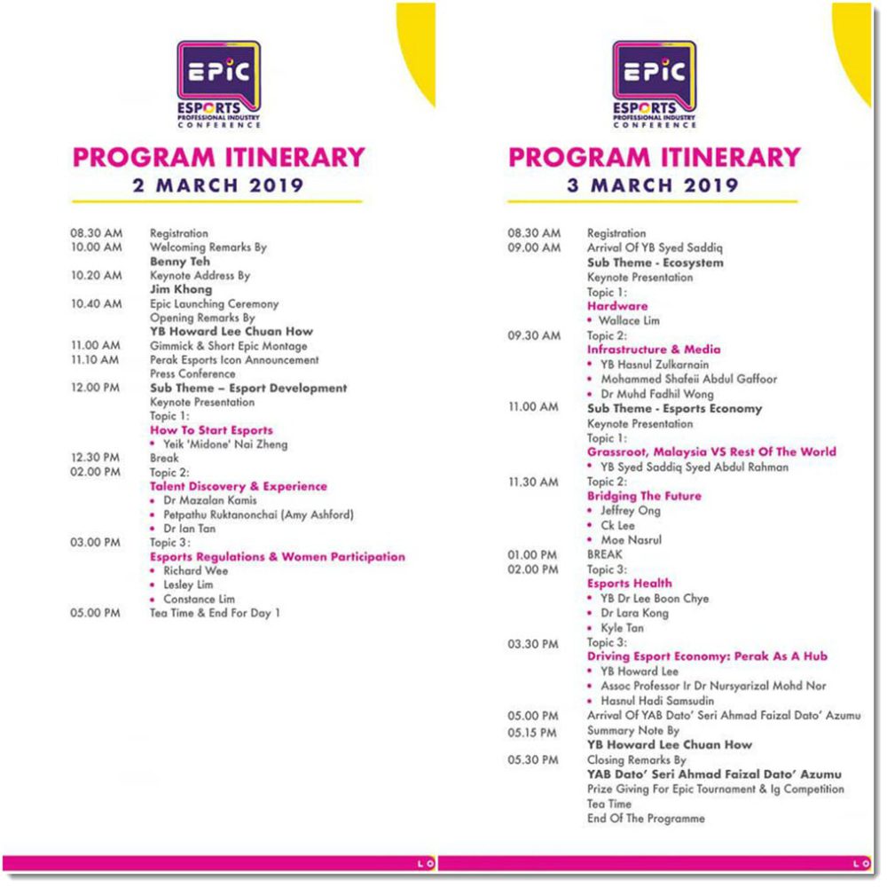 Epic full itinerary